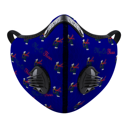 Men Ov Honor Navy Blue Customized Face Mouth Mask - ENE TRENDS -custom designed-personalized-near me-shirt-clothes-dress-amazon-top-luxury-fashion-men-women-kids-streetwear-IG