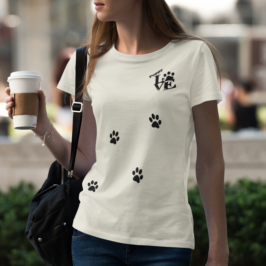 Puppy Love Fitted Cotton/Poly T-Shirt by Next Level - ENE TRENDS -custom designed-personalized-near me-shirt-clothes-dress-amazon-top-luxury-fashion-men-women-kids-streetwear-IG
