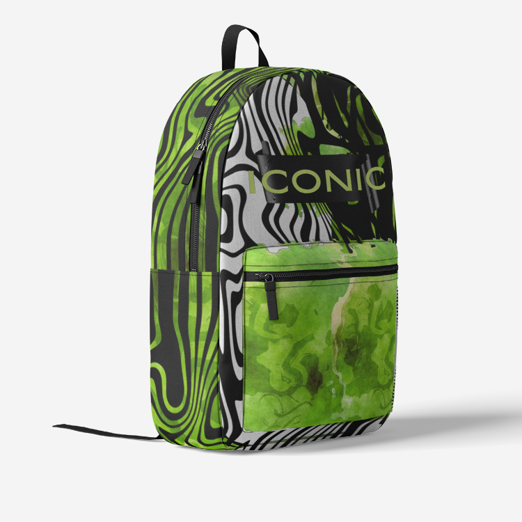 Iconic I Retro Lime-Slime Backpack