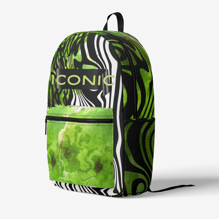 Iconic I Retro Lime-Slime Backpack - ENE TRENDS -custom designed-personalized-near me-shirt-clothes-dress-amazon-top-luxury-fashion-men-women-kids-streetwear-IG-best