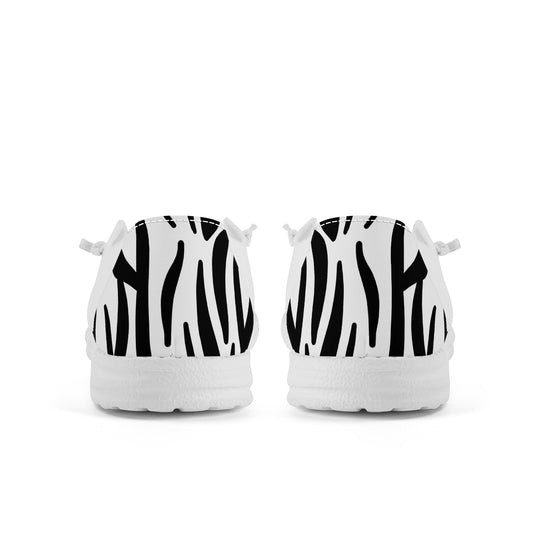 Polished Casual White Canvas Loafers Slip On - ENE TRENDS -custom designed-personalized-near me-shirt-clothes-dress-amazon-top-luxury-fashion-men-women-kids-streetwear-IG