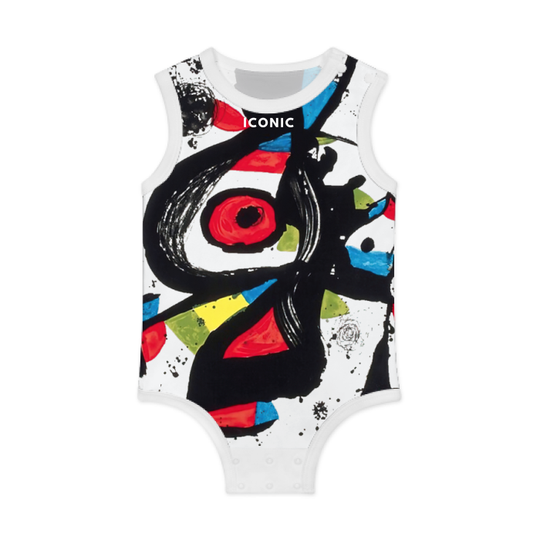 Iconic Abstract Fun 1 Baby Tank Bodysuit | 100% Cotton=baby girls,baby boys,infant 