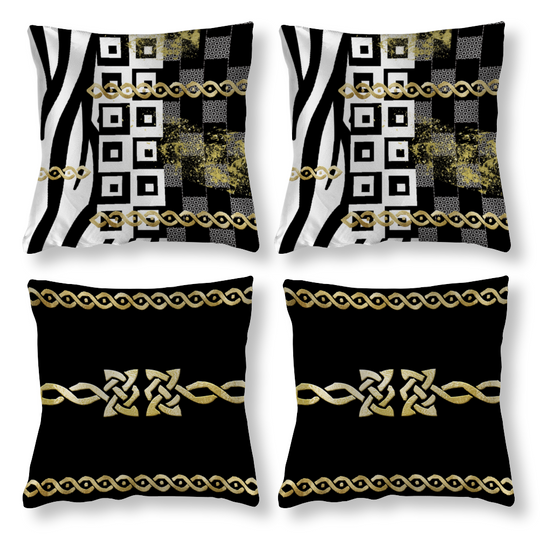 Polished Punteggiato Multisize 4 Pieces Satin Pillowcases Set - ENE TRENDS -custom designed-personalized-near me-shirt-clothes-dress-amazon-top-luxury-fashion-men-women-kids-streetwear-IG