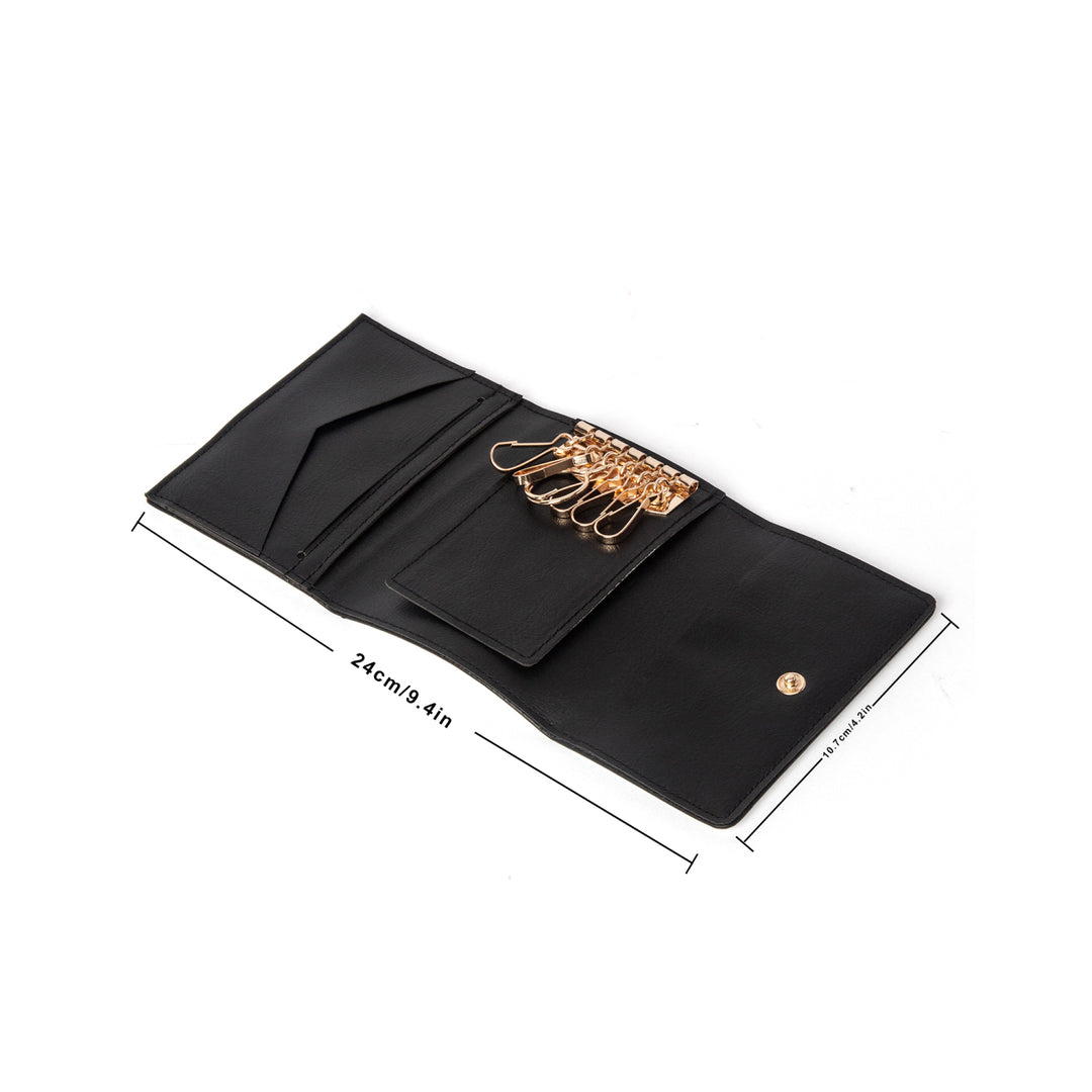 Abstract Gemini Key Card Holder Faux Leather - ENE TRENDS -custom designed-personalized-near me-shirt-clothes-dress-amazon-top-luxury-fashion-men-women-kids-streetwear-IG