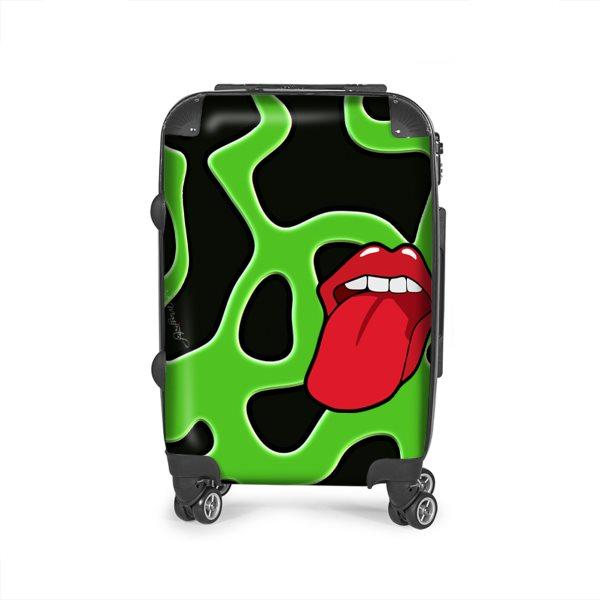 Tongue Out Custom Travel Luggage Bag (Made to order) - ENE TRENDS