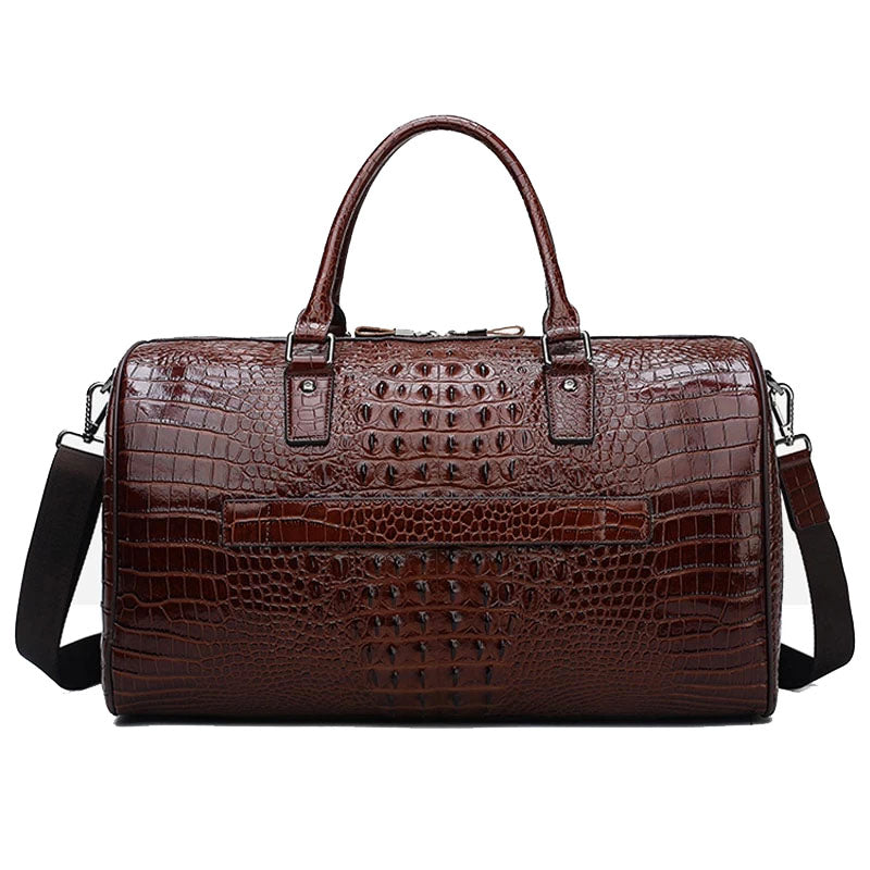 100% Genuine Leather Alligator Pattern Travel Bag (Free Express Shipping) - ENE TRENDS