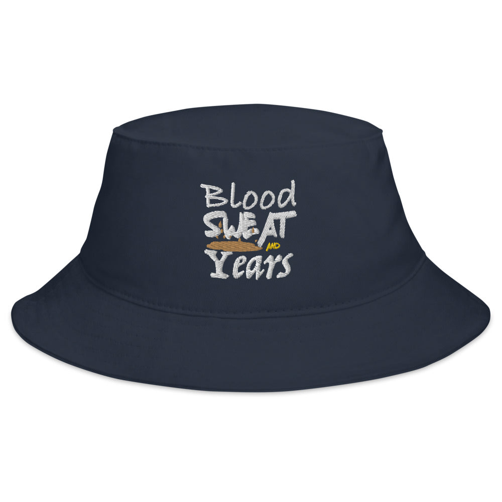 Blood Sweat And Years Embroidered Bucket Hat (3 Colors) - ENE TRENDS -custom designed-personalized-near me-shirt-clothes-dress-amazon-top-luxury-fashion-men-women-kids-streetwear-IG