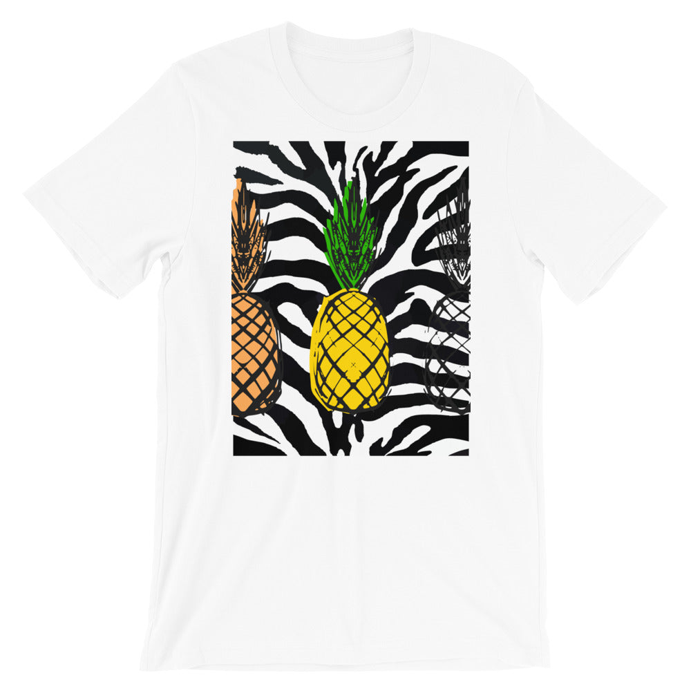 Pineapples - Zebra! Short-Sleeve Unisex T-Shirt - ENE TRENDS