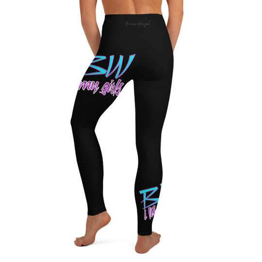 Black BBW Yoga Leggings Brian Angel Collection - ENE TRENDS -custom designed-personalized-near me-shirt-clothes-dress-amazon-top-luxury-fashion-men-women-kids-streetwear-IG