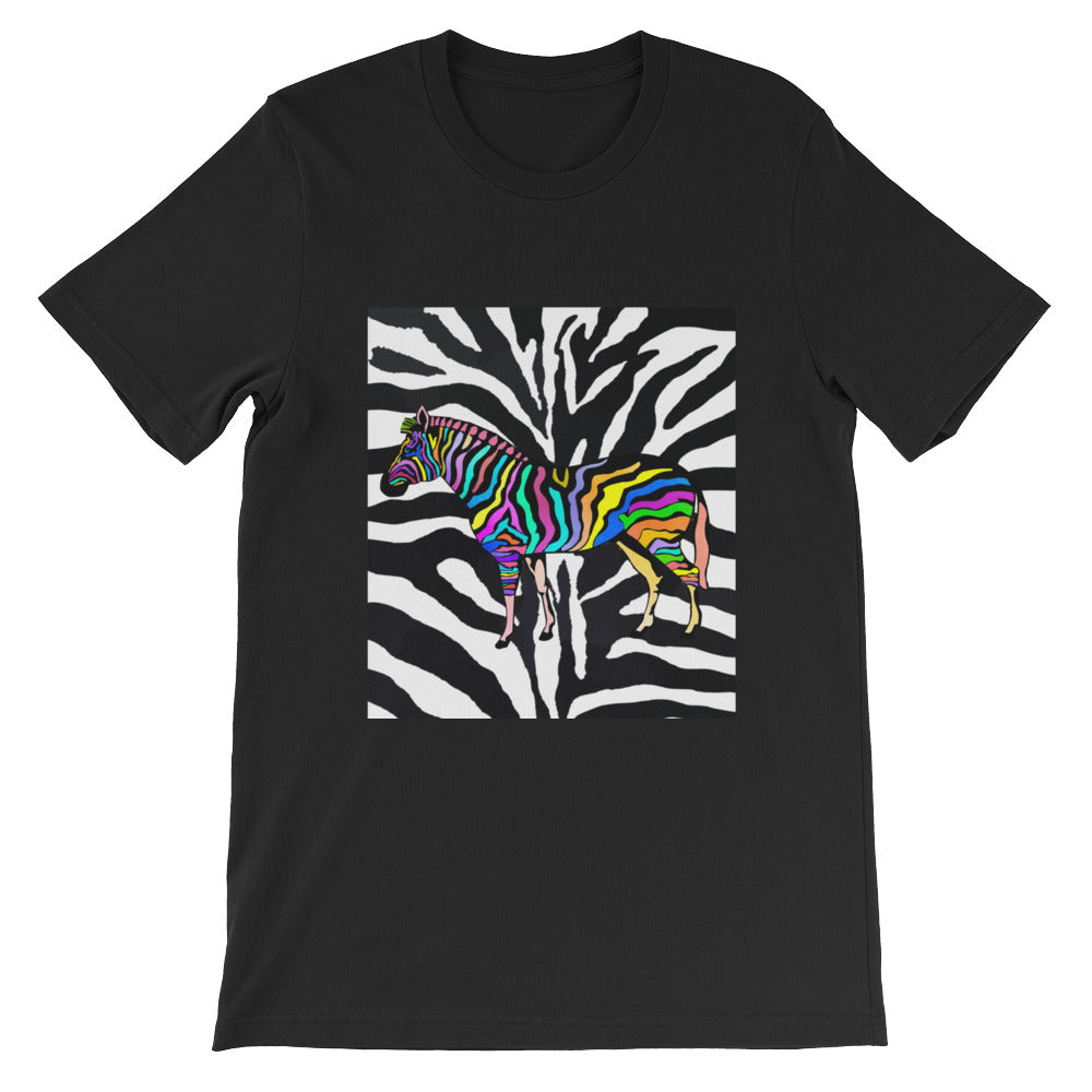Zebra Short-Sleeve Unisex T-Shirt - ENE TRENDS