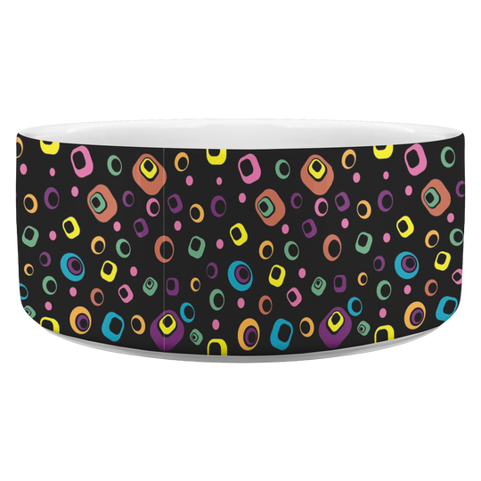 Doggie Dots Exclusive Art Design Dog bowl - ENE TRENDS -custom designed-personalized-near me-shirt-clothes-dress-amazon-top-luxury-fashion-men-women-kids-streetwear-IG