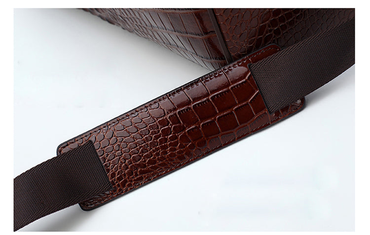 100% Genuine Leather Alligator Pattern Travel Bag (Free Express Shipping) - ENE TRENDS