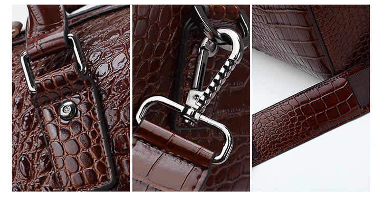 100% Genuine Leather Alligator Pattern Travel Bag (Free Express Shipping) - ENE TRENDS