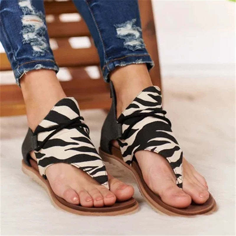 Deera Retro Animal Print Sandals - ENE TRENDS -custom designed-personalized-near me-shirt-clothes-dress-amazon-top-luxury-fashion-men-women-kids-streetwear-IG