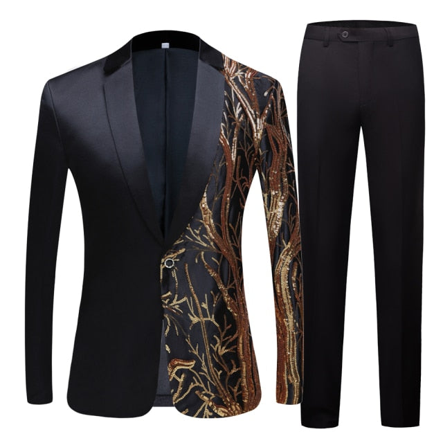 Safari Slim Fit Party Blazer & Pants Suit - ENE TRENDS -custom designed-personalized-near me-shirt-clothes-dress-amazon-top-luxury-fashion-men-women-kids-streetwear-IG