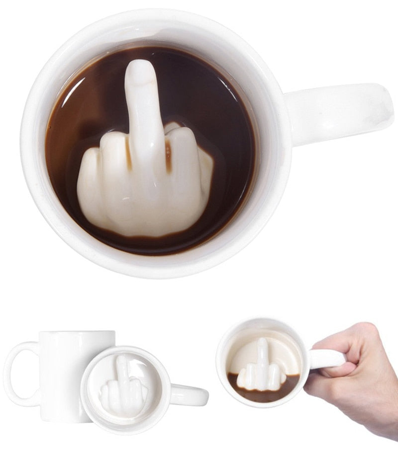 Middle Finger Up In Your Cup Mug 2 - ENE TRENDS