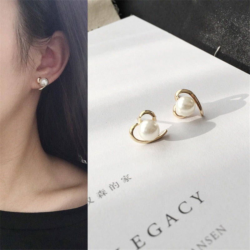 SINCLAIR Pearl Stud Earrings - ENE TRENDS -custom designed-personalized-near me-shirt-clothes-dress-amazon-top-luxury-fashion-men-women-kids-streetwear-IG