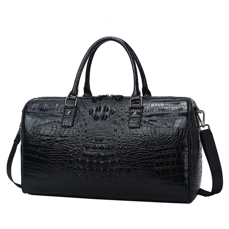 100% Genuine Leather Alligator Pattern Travel Bag (Free Express Shipping) - ENE TRENDS