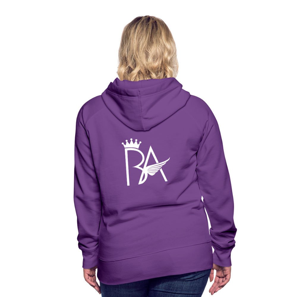Brian Angel BBW Womens Premium Hoodie - purple