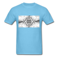 Sacred Geometry Casual Unisex Classic T-Shirt - aquatic blue