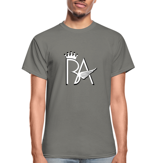 Brian Angel BA Logo Ultra Cotton Adult T-Shirt - charcoal