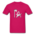Brian Angel BA Logo Ultra Cotton Adult T-Shirt - fuchsia