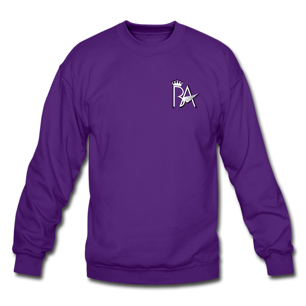 Brian Angel BA Logo Crewneck Sweatshirt - purple