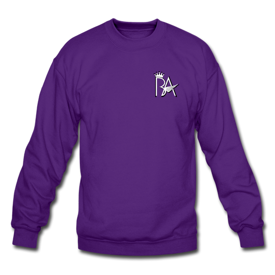 Brian Angel BA Logo Crewneck Sweatshirt - purple
