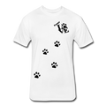 Puppy aLove Fitted Cotton/Poly T-Shirt by Next Level - white