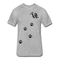 Puppy aLove Fitted Cotton/Poly T-Shirt by Next Level - heather gray