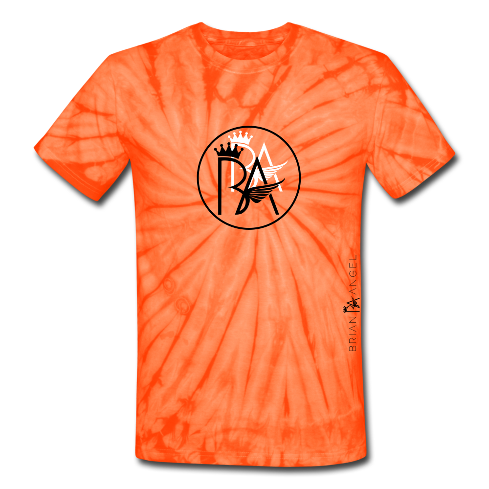 Brian Angel Limited Unisex Tie Dye T-Shirt - spider orange