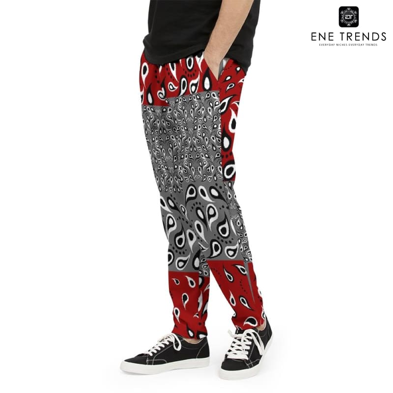 VAQUERO Maroon Men's Joggers 'CUT & SEW MADE TO ORDER' - ENE TRENDS