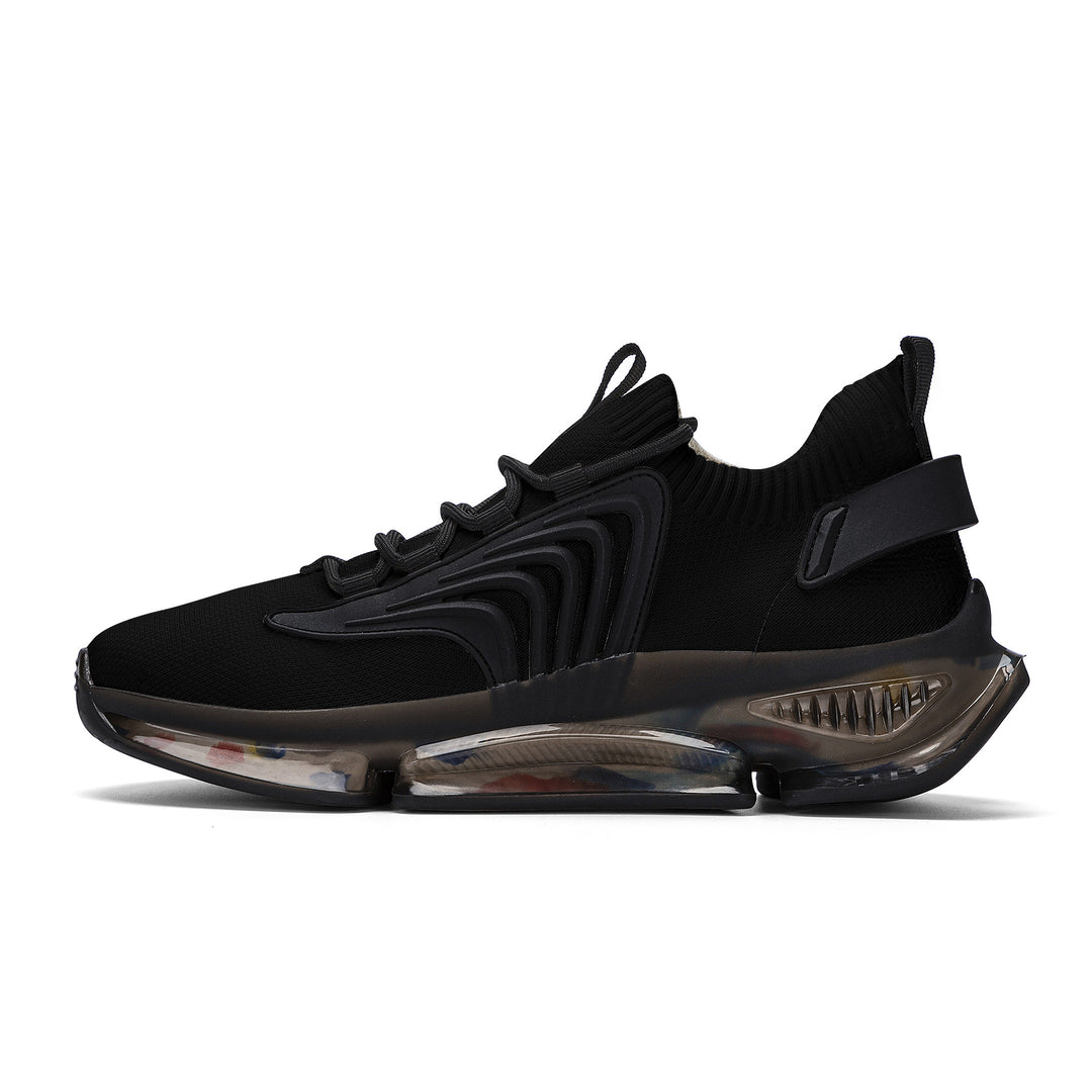 Manifest React Air Max Sneakers - Black=Air Max - Custom-Manifest-Art- Sneaker- tennis shoes- cothing Store-mens-womens-white-black-casual-sock-soft-lace-up